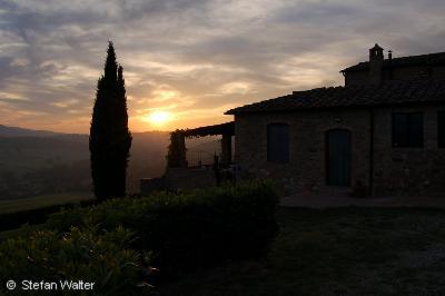 Sonnenuntergang in der Toskana
