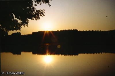 Juli - Sonnenuntergang am Argensee