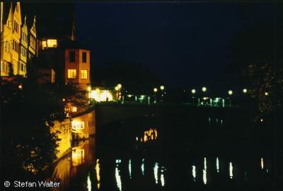 September - T�bingen bei Nacht