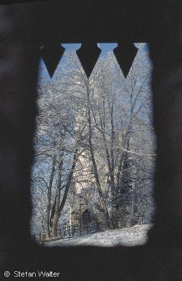 Dezember - Durchblick zum Lichtenstein